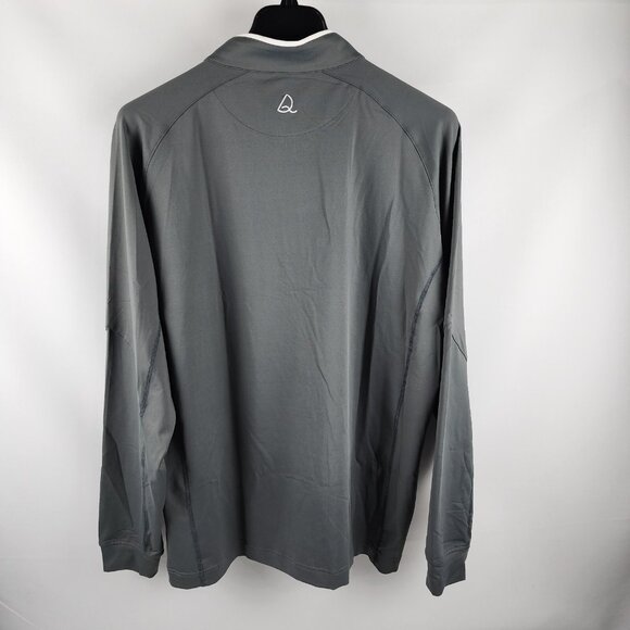 Deolax Shirt Mens XXL Gray 1/4 Zip 4 Way Stretch Performance Golf Pullover NWT - Picture 3 of 10
